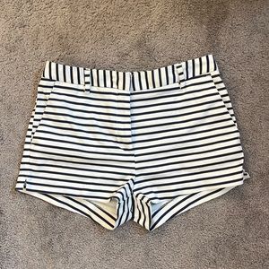 SOLD H&M Navy blue & white striped sailor shorts